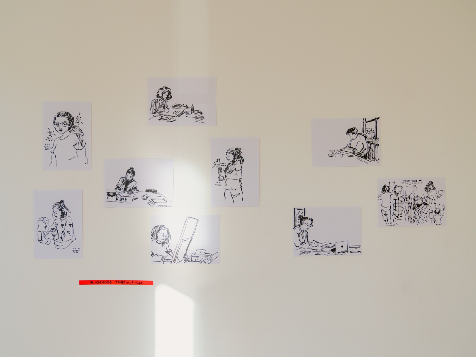 Catmouse James, “Random thoughts on time” , 2025. Foto: Linda Deutsch