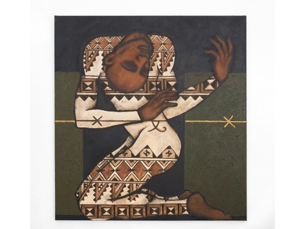 Nanette Lela'ulu, The Musician, 1997, Sammlung Weltkulturen Museum