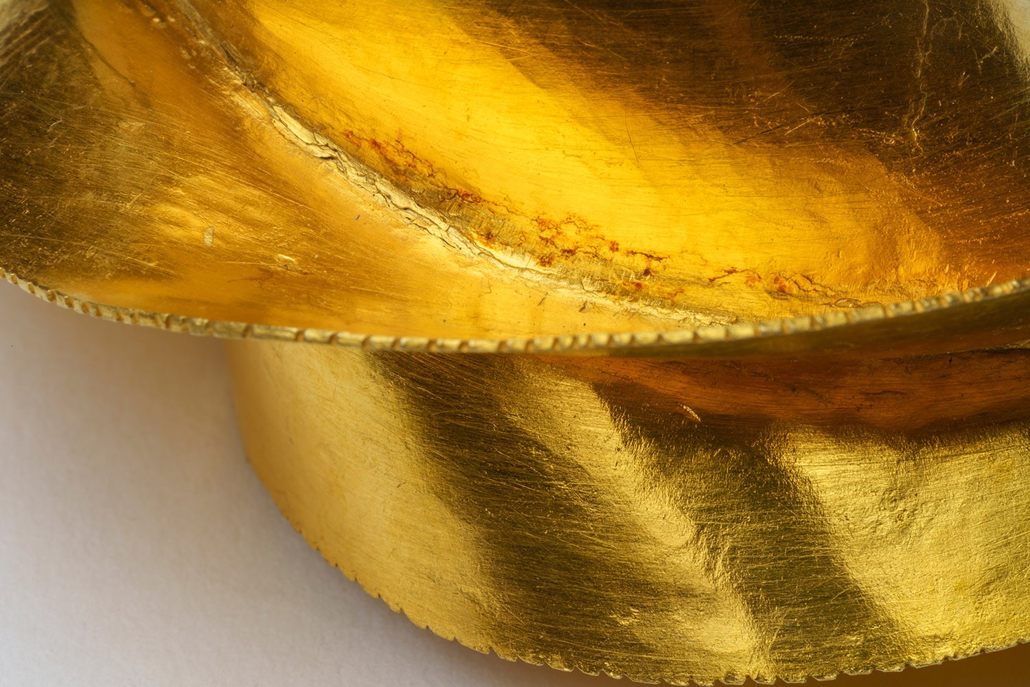 Ohrschmuck (Detail). Gold. Peulh, Mali, Westafrika. Ankauf von Thomas Schunk, 1989. Sammlung Weltkulturen Museum. Foto: Wolfgang Günzel