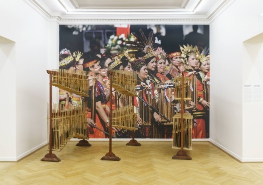 Angklung in der Ausstellung Klangquellen.Everything is Music_Foto Wolfgang Günzel