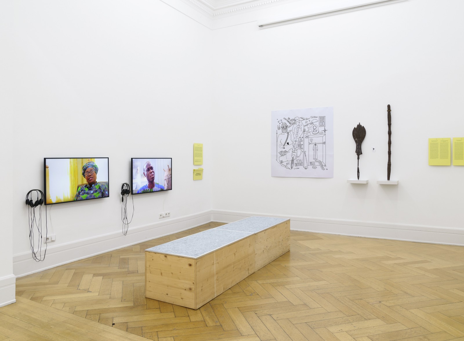 Ausstellungsansicht von „Benin. Die Sammlung im Weltkulturen Museum. Perspektiven.“ Foto: Wolfgang Günzel
