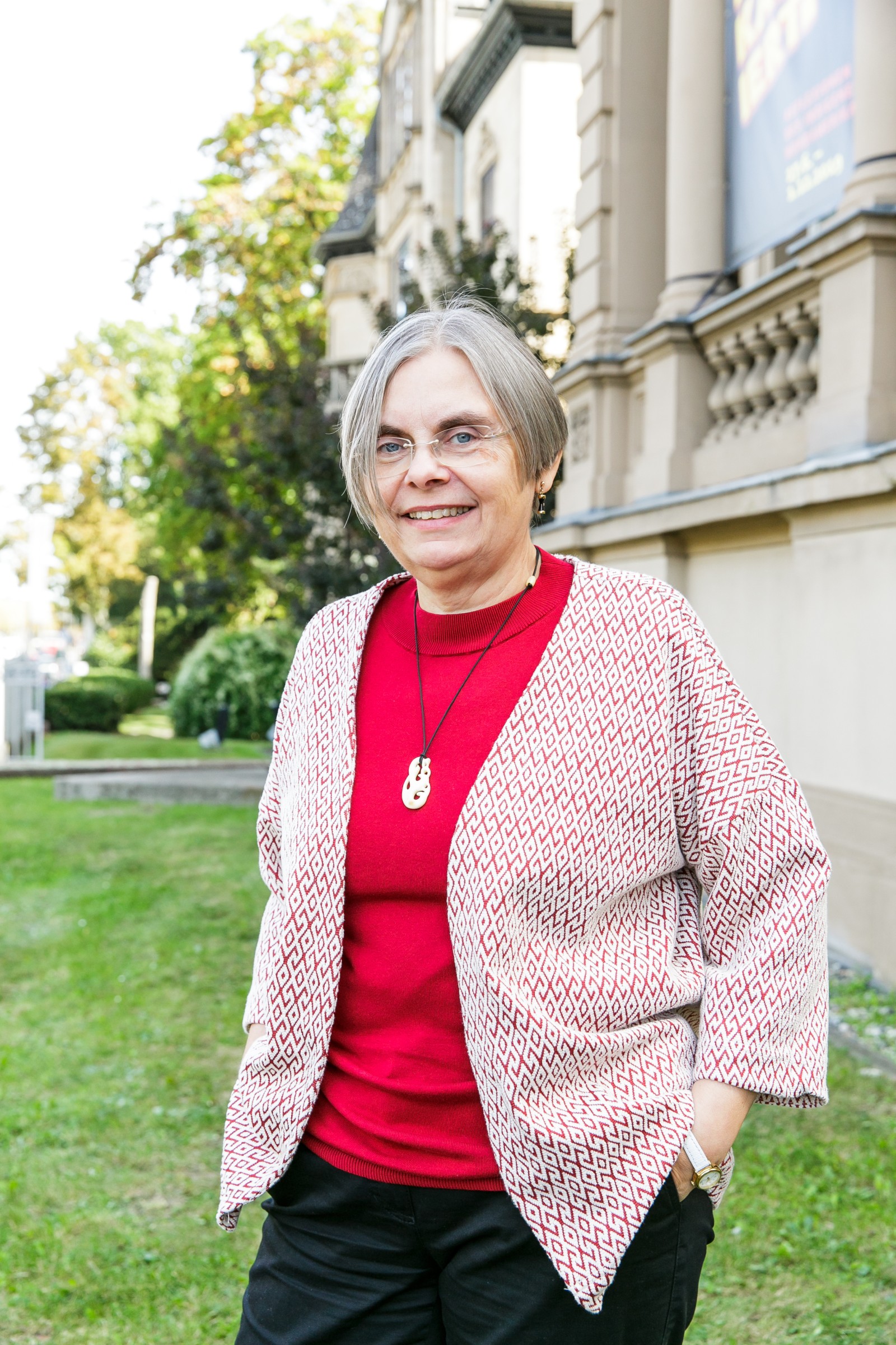 Direktorin des Weltkulturen Museums Dr. Eva Ch. Raabe. Foto: Stefanie Kösling 2019