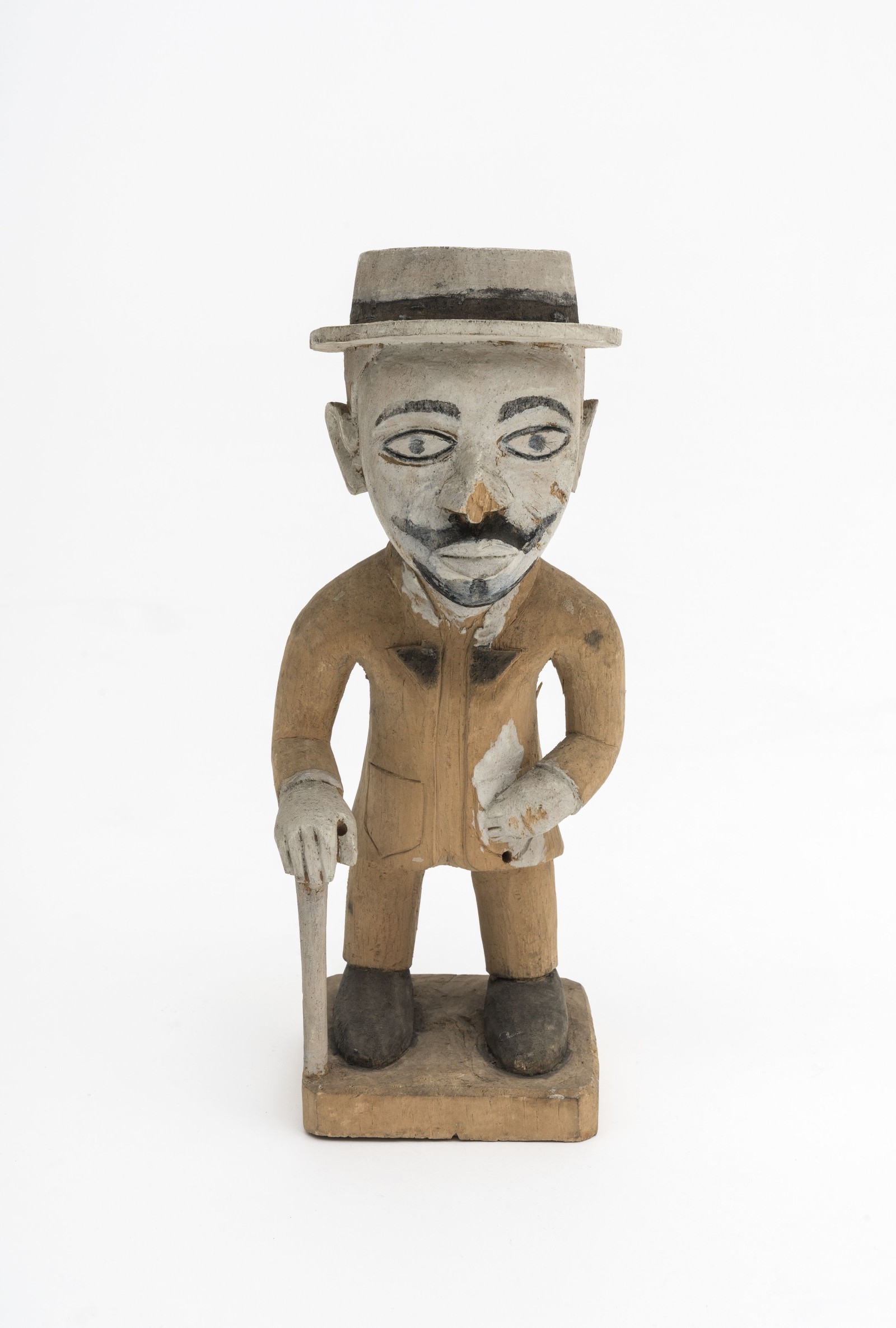 Holzskulptur, unbekannter Künstler, Angola, gesammelt von Fritz Richter und Hauptmann Moerschell, 1892-96, Sammlung Weltkulturen Museum. Foto: Wolfgang Günzel 2019