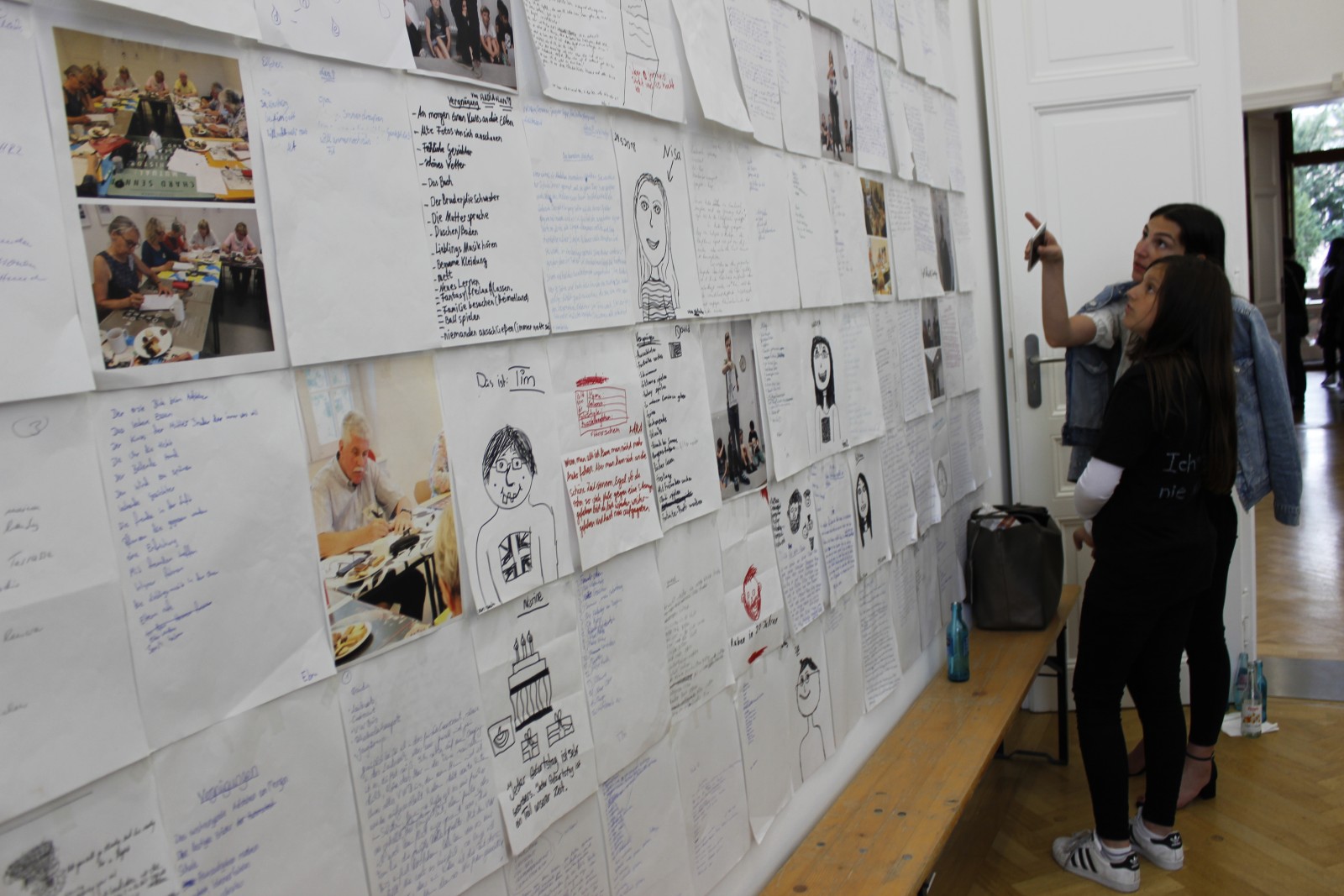 Abschlusspräsentation des „textgestALTER“ Workshops Weltkulturen Museum, Frankfurt am Main Foto: Stephanie Endter, 2018