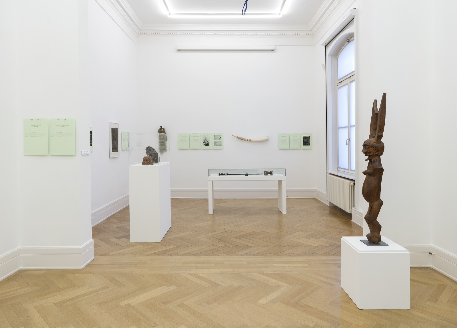 Exhibition view COLLECTED. BOUGHT. LOOTED?, Weltkulturen Labor 2018