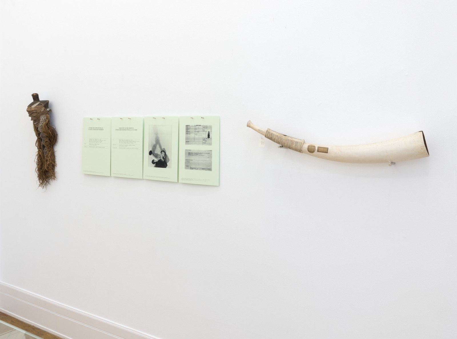 Exhibition view COLLECTED. BOUGHT. LOOTED?, Weltkulturen Labor 2018