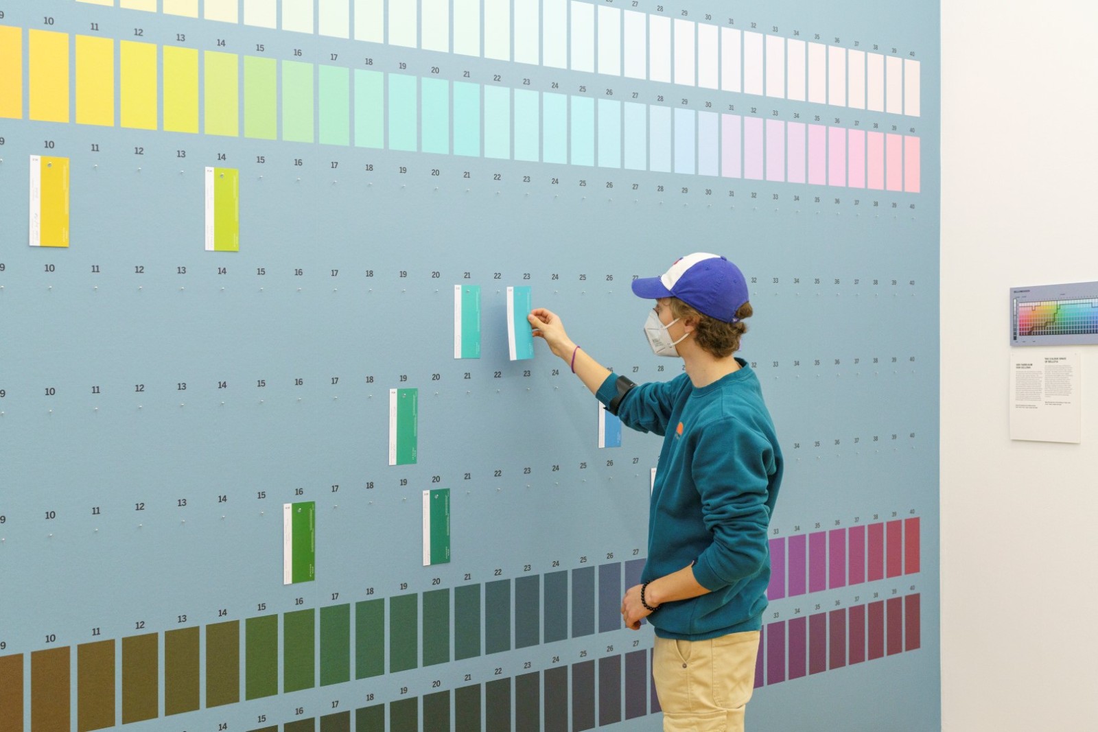 Exhibitionview. Green Sky, Blue Gras. Colour Coding Worlds. Photo: Wolfgang Günzel