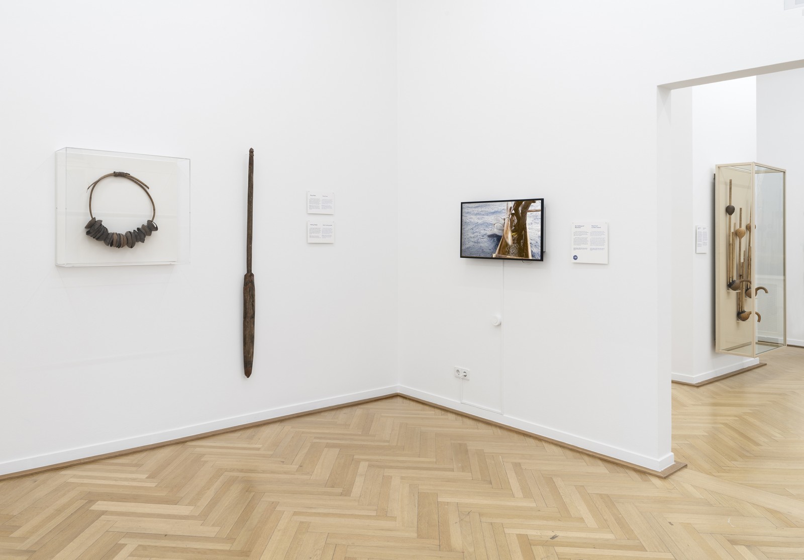 Exhibitionview "Sound Sources. Everything is Music", Weltkulturen Museum