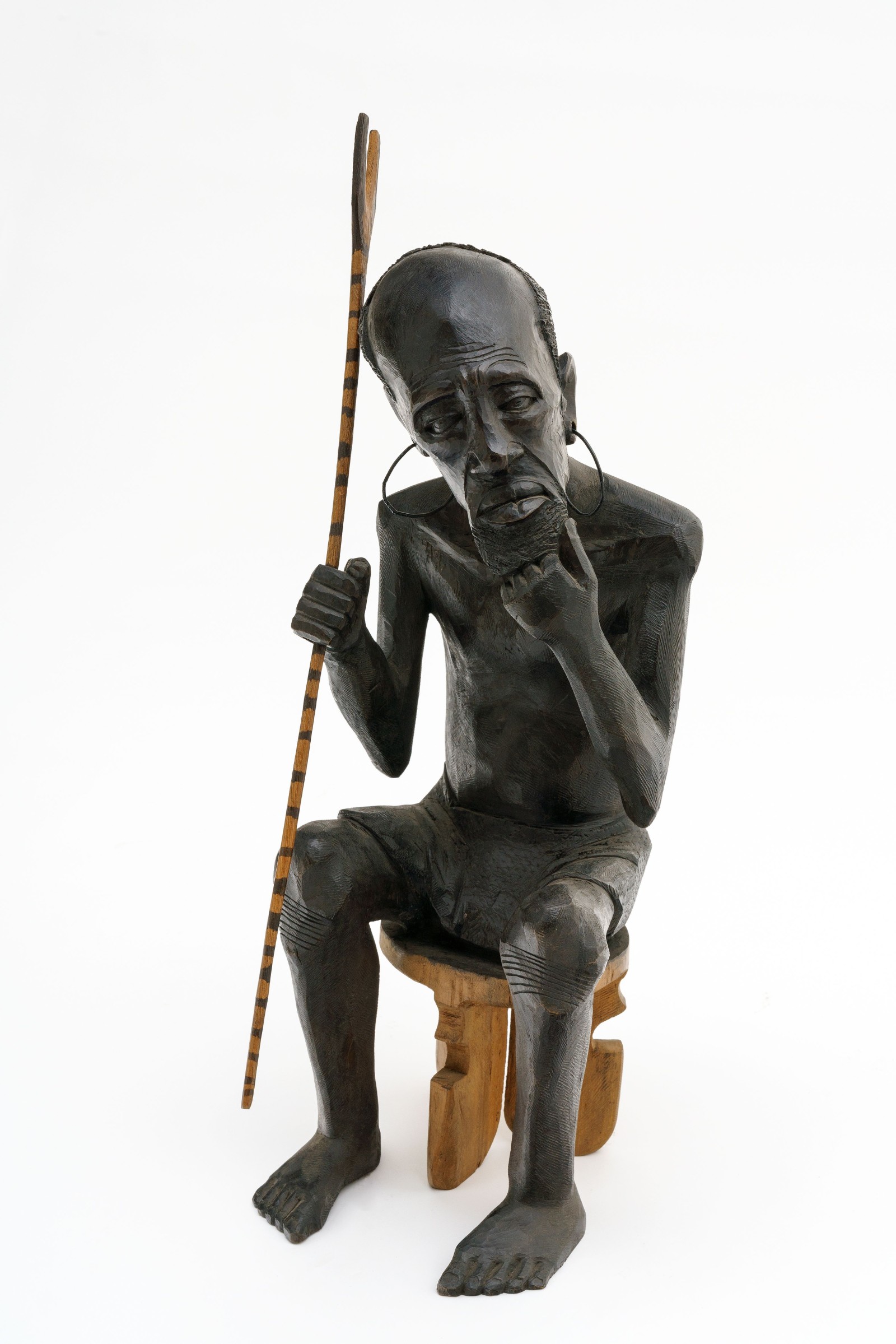 Kamba figure (Frankfurt); Kamba, Kenya, 1974; Wood; Artist: Joseph Mulli; Collector: Dr Johanna Agthe; In the Weltkulturen Museum since 1974; Photo: Peter Wolff