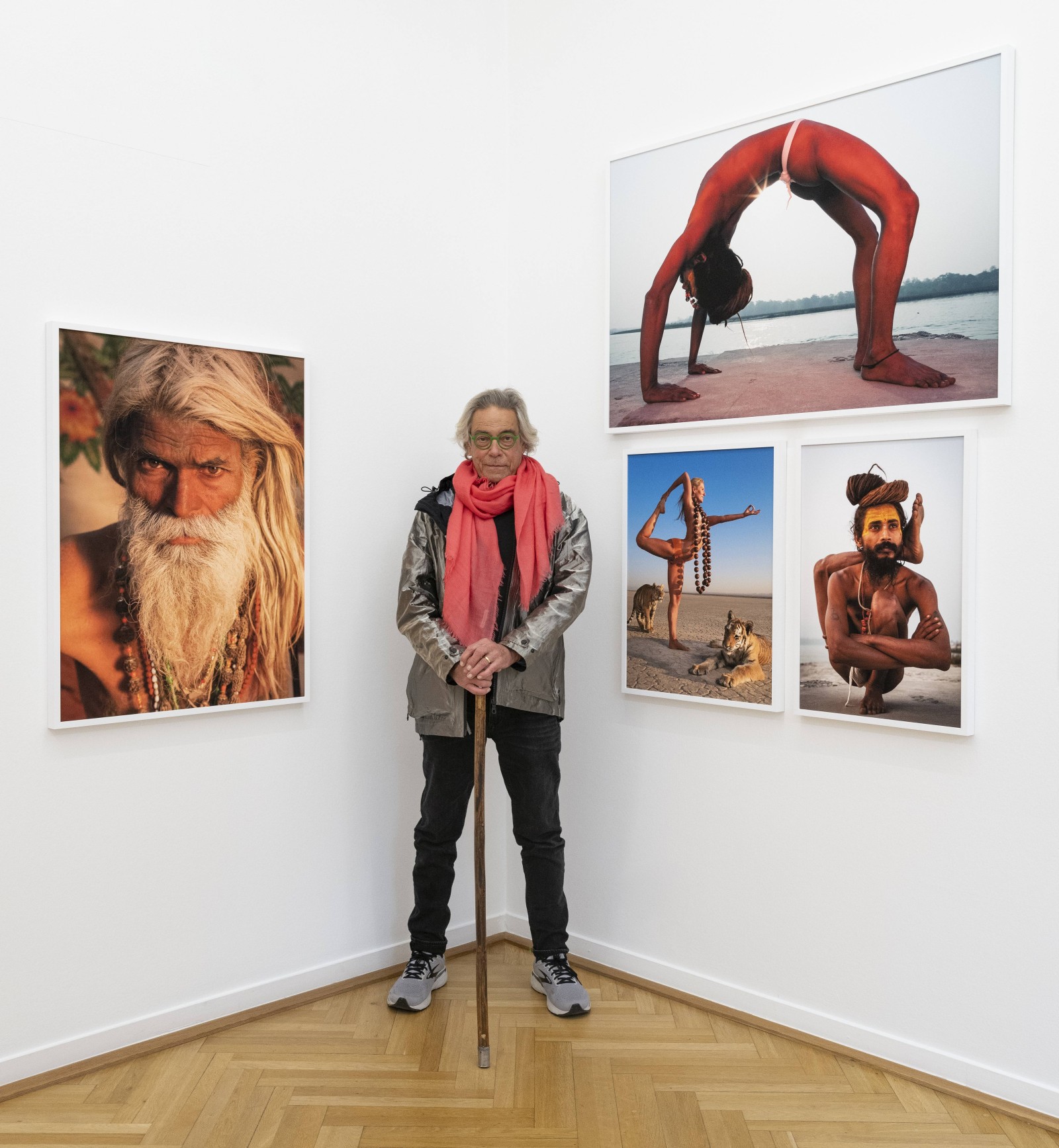 Michael O'Neill at the Weltkulturen Museum, November 2022