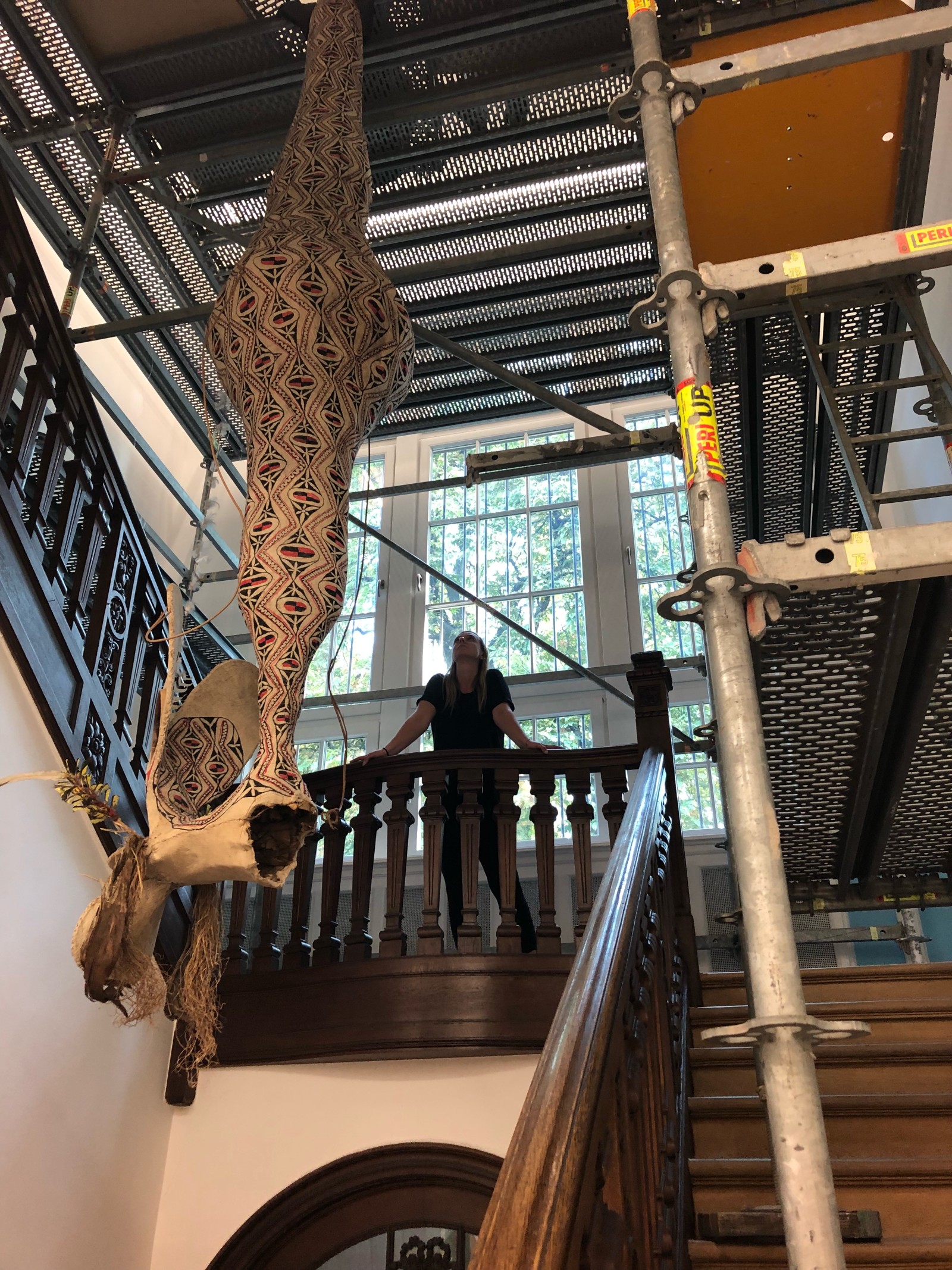 Installation of the exhibition GREY IS THE NEW PINK, Weltkulturen Museum 2018