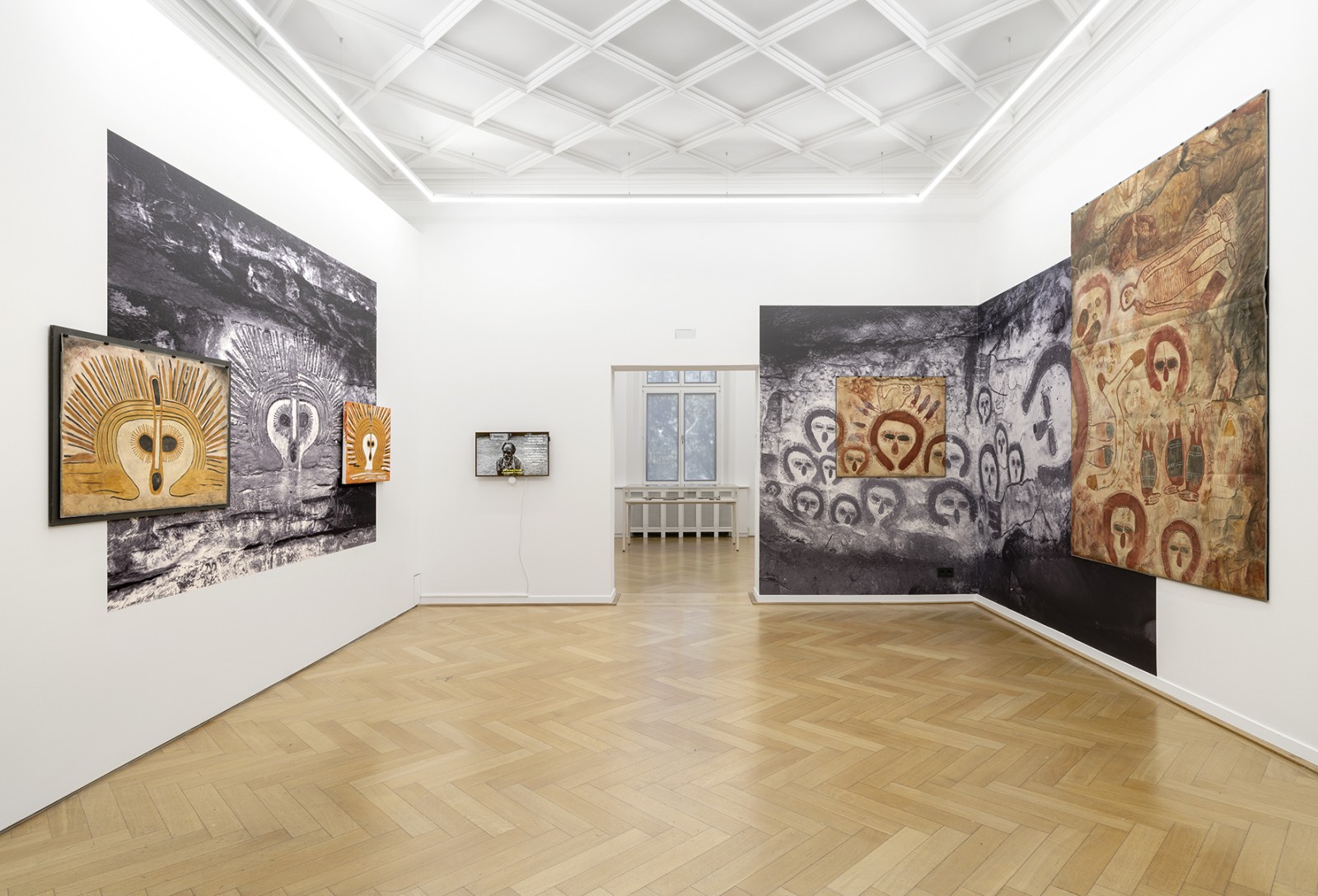 Exhibition view of the rock art sites Bradwodingari and Koralyi. Photo: Wolfgang Günzel