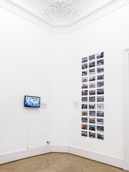 Exhibition view “SW5Y – Five years of civil sea rescue”,  Weltkulturen Museum 2020, Photo: Wolfgang Günzel