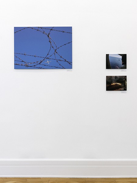 Photographic chronology in “SW5Y – Five years of civil sea rescue”,  Weltkulturen Museum 2020, Pictures: Felix Weiss, Boris Niehaus, Photo: Wolfgang Günzel